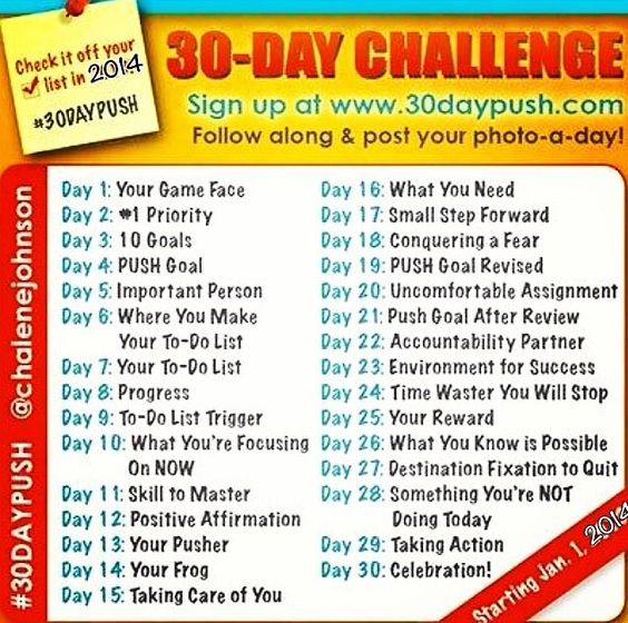 chalene johnson's 30-day push