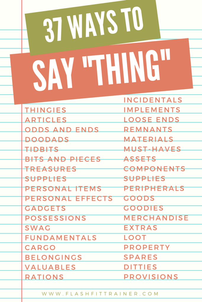 other words for thing